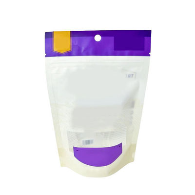 Matte glanzende afwerking Stand Up Zipper Pouch PVDC Polyester gelamineerd voor huisdieren