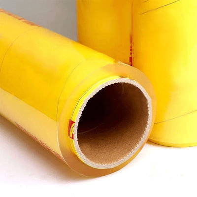 Huishoudelijke voedingsmiddelen Cling Wrap Plastic Film PVC / PVDC / PE / LDPE Cling Film Met Slide Cutter