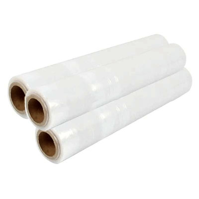 PVDC PVC PE verpakkingsmateriaal Plastic wrap roll Transparent PE Protective Food Cling Film met glijdoos