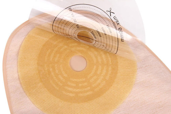 Oop zak voor stomie, zakklem, sluiting, afvoerbare 15-60 mm, beige