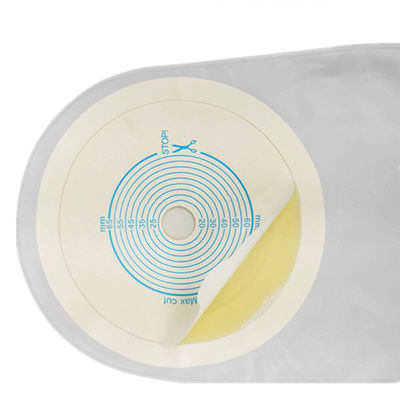Transparante of beige colostomie-ostomiezak Plastic Hook Open / Close Bag Type