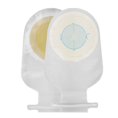 Transparante of beige colostomie-ostomiezak Plastic Hook Open / Close Bag Type
