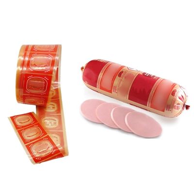 Gepersonaliseerde logo-afdruk Hoogbarrière PVDC Plastic Sausage Casing Film