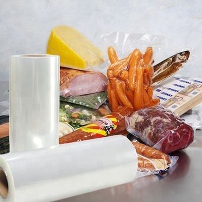 Verpakkingsmateriaal voor voedingsmiddelen van kunststof Vacuum Packaging Barrier PA / PE Co-extrudeerde meerlagige rollen Thermoforming Wurst Verpakkingsmateriaal