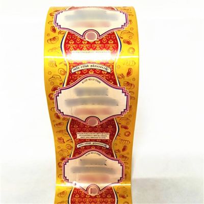 Kaliber 19 mm Kaliber 220 mm Geprinte kunstmatige worstkasten Plastic Food Packaging Film Nylon PA / PVDC