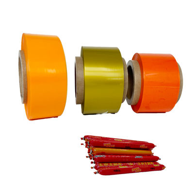 Gepersonaliseerd logo PVDC basis Plastic sausage casing film hoge transparantie