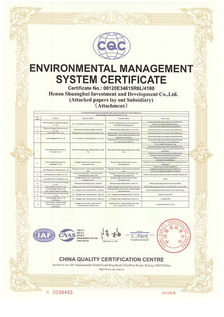 China Luohe Lianbang Chemical Co., Ltd. certificaten